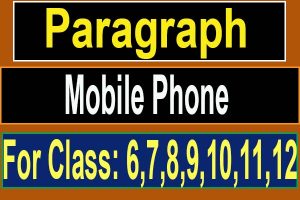 Mobile phone paragraph