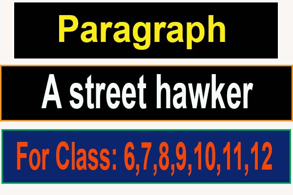 a street hawker paragraph for class