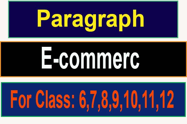 e commerce paragraph for class
